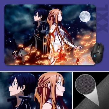 Sword art online - Asuna és Kirito - Egérpad XXL