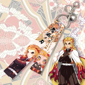 Demon slayer - Kyojuro - csengős kulcstartó