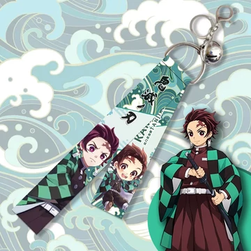 Demon slayer - Tanjiro - csengős kulcstartó