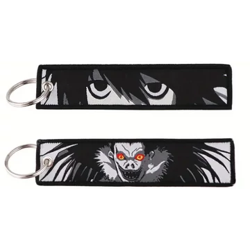 Death Note - L és Ryuk - Hímzett kulcstartó