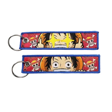 One Piece - Luffy - hímzett kulcstartó