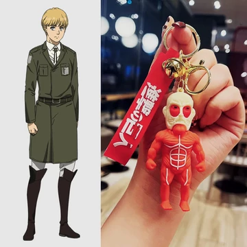 Attack on Titan - Armin/Colossal titán - Kulcstartó 